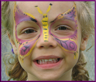 Butterfly Face Painting with FunTAZM Butterfly Face Painting with FunTAZM