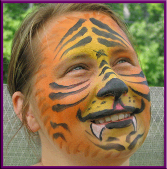 Tiger Face Painting with FunTAZM
